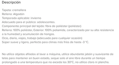 Chaqueta Bicolor Urba